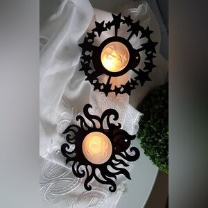 Celestial candleholders